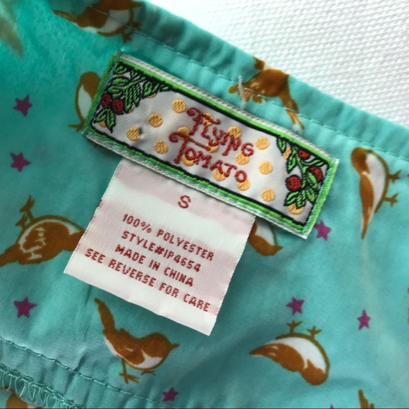 Flying Tomato Flowy Shorts Bird Star Detail - Picture 5 of 6